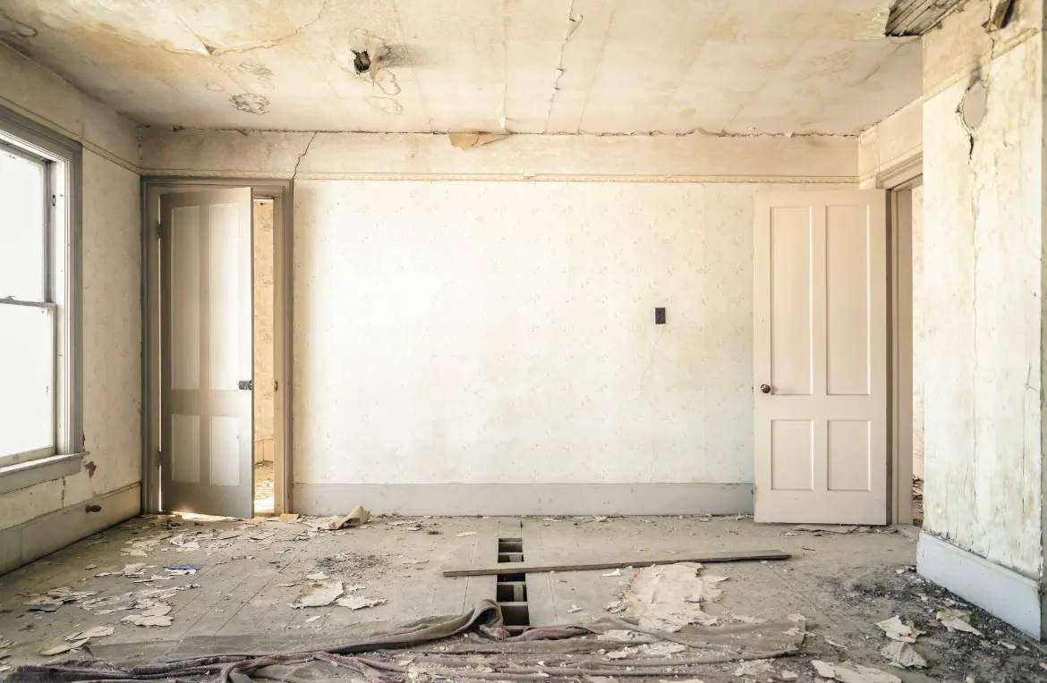 Waste disposal crew managing a cleanout project in French Camp