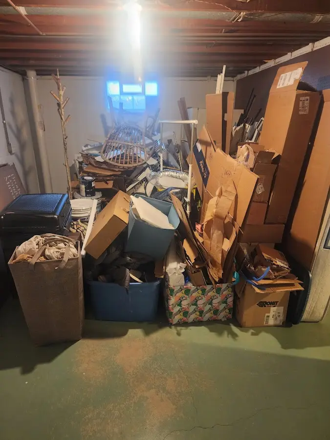 Roll-off dumpster container at job site for 2 Yard Dumpster Rental in French Camp